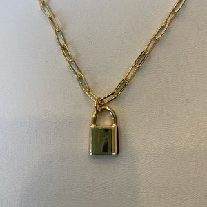 Gold lock - Safety Chain Necklace